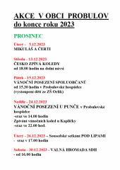 Akce v obci Probulov do konce roku 2023