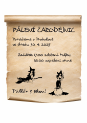 Stavění  máje a pálení čarodějnic 2025